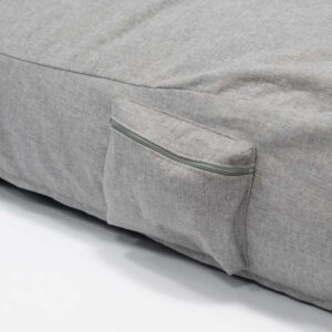 QSack Sitzsack Liege Indoor Seitentasche mit Reißverschluss